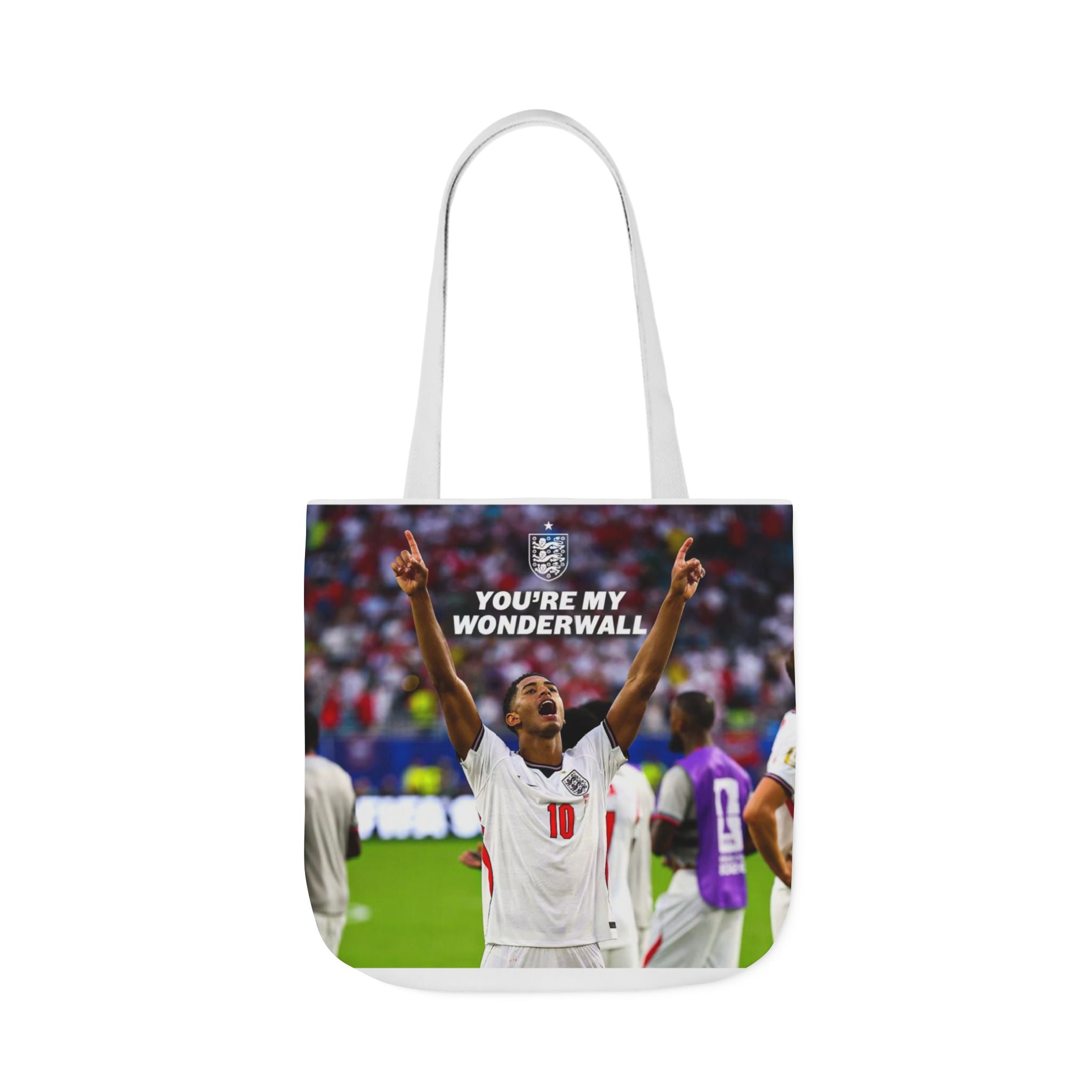 Jude Bellingham England Celebration Tote Bag – "You’re My Wonderwall" England Fan Canvas Tote