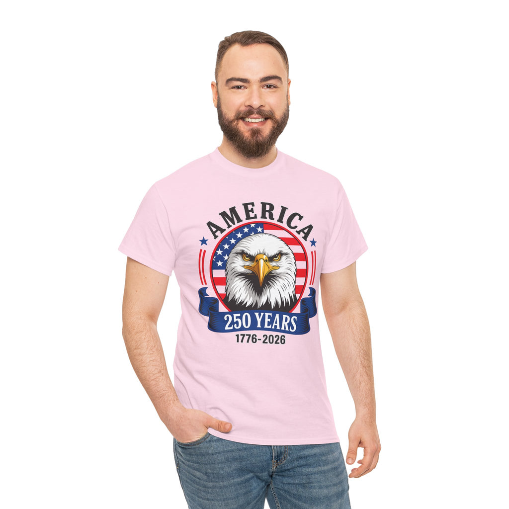 America 250 Years T-Shirt – Bald Eagle 1776–2026 Patriotic Tee