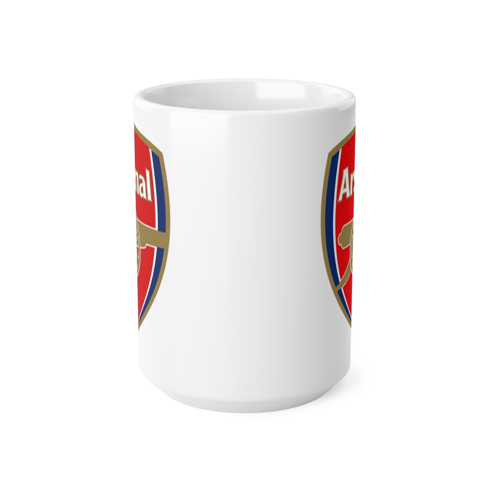 Arsenal Football Club Crest Mug — Ceramic Coffee Cup (11oz & 15oz)
