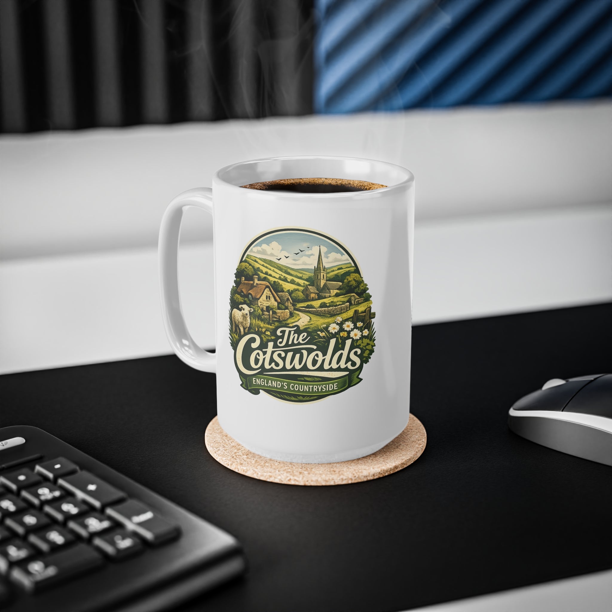 Cotswolds Scenic Coffee Mug — England Countryside 11oz & 15oz
