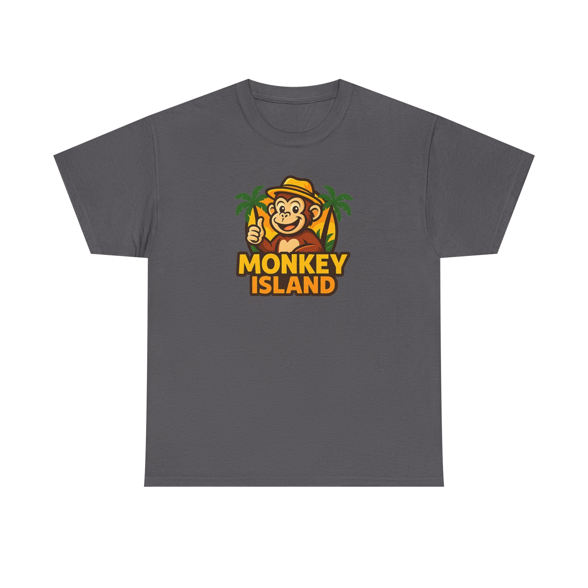 Monkey Island T-Shirt — Cute Tropical Monkey Logo Tee