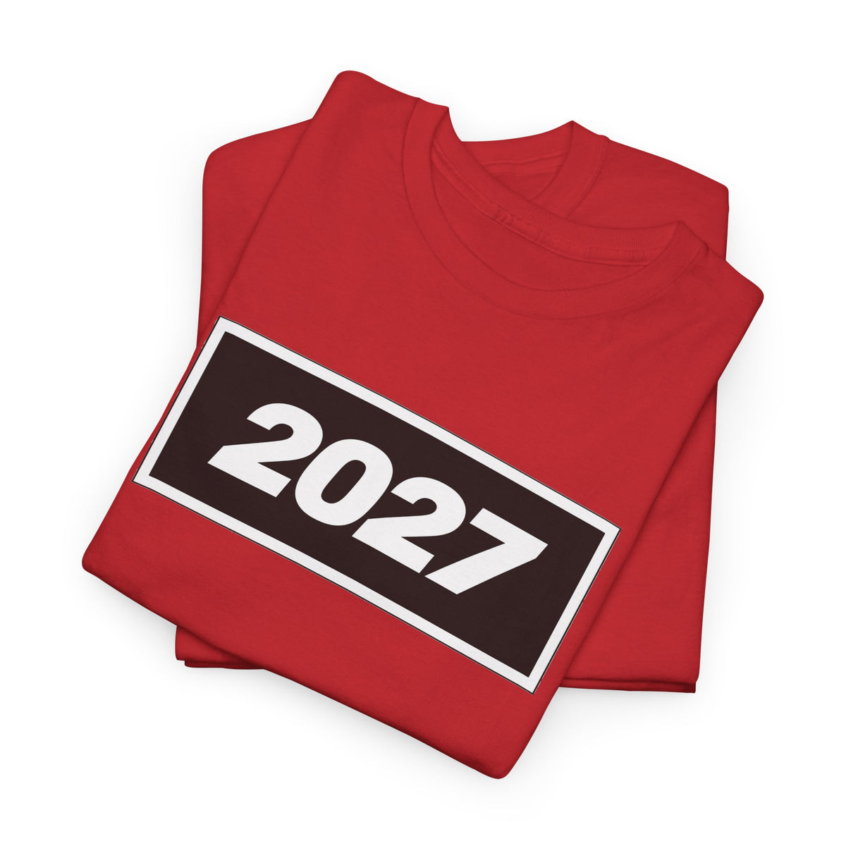 Oasis Inspired 2027 Graphic Tee — Minimal Year Rectangle T‑Shirt for New Year Celebrations