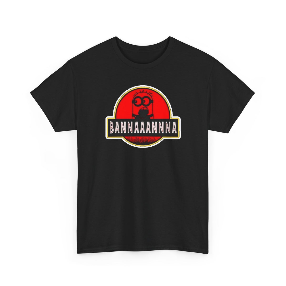Bannaaannna Graphic Tee — Retro Red Logo Funny Banana Shirt