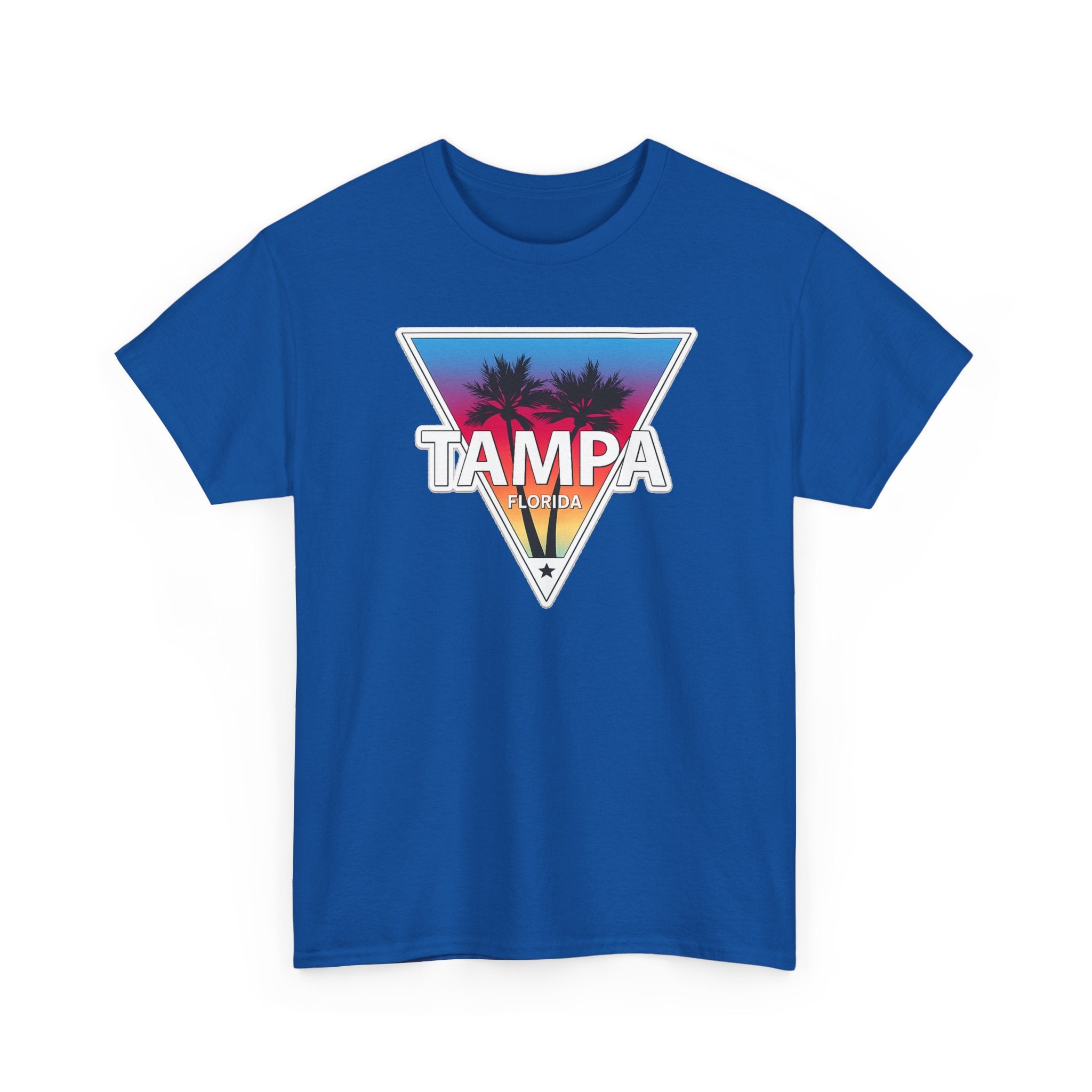 Tampa Retro Sunset Cotton T-Shirt
