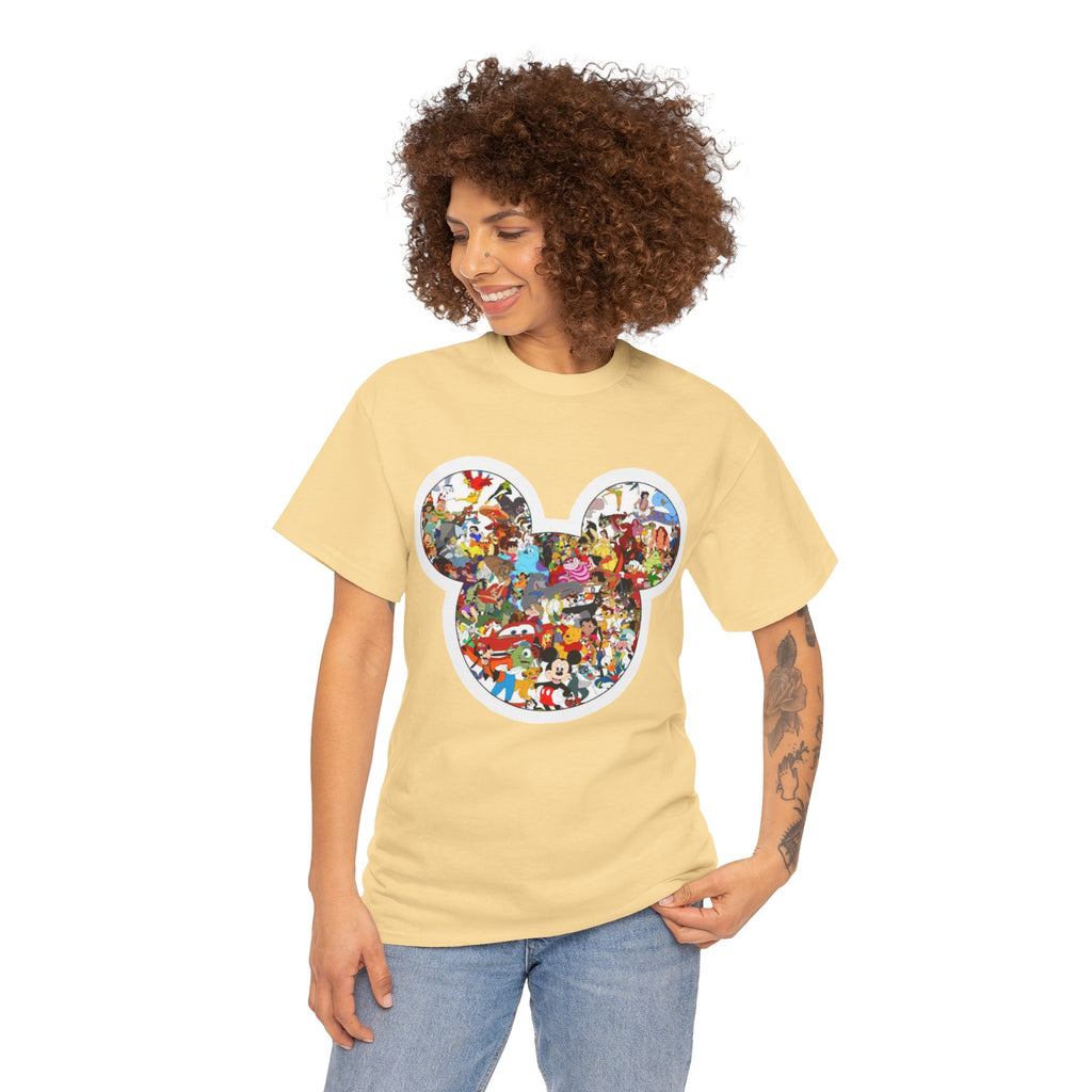 Mickey Collage T-Shirt — Vintage Disney Characters Graphic Tee