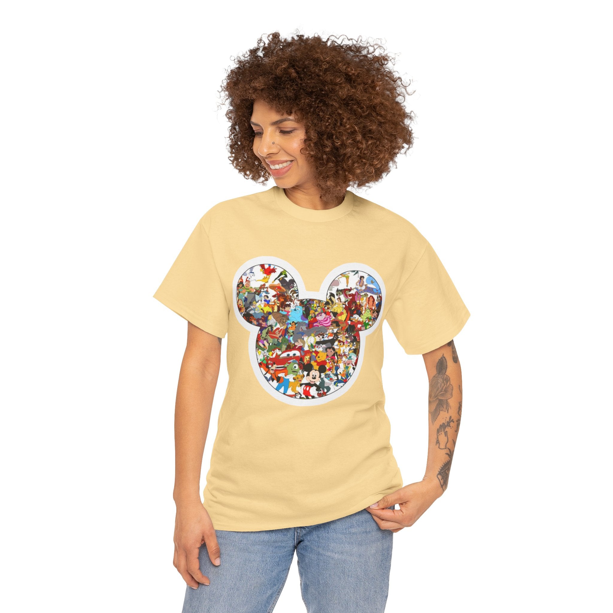 Mickey Collage T-Shirt — Vintage Disney Characters Graphic Tee