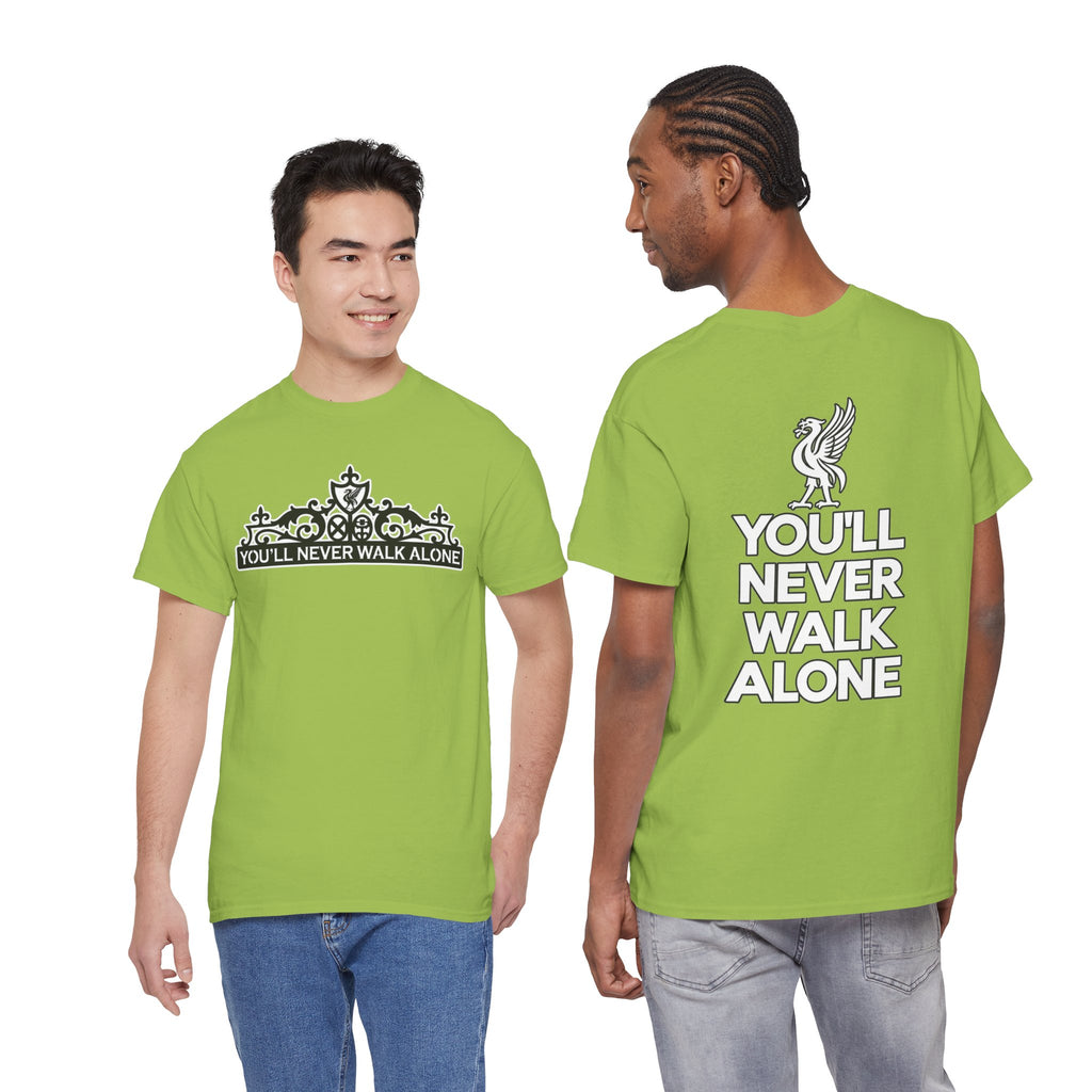 You'll Never Walk Alone T‑Shirt — Liverpool FC Crest Cotton Tee