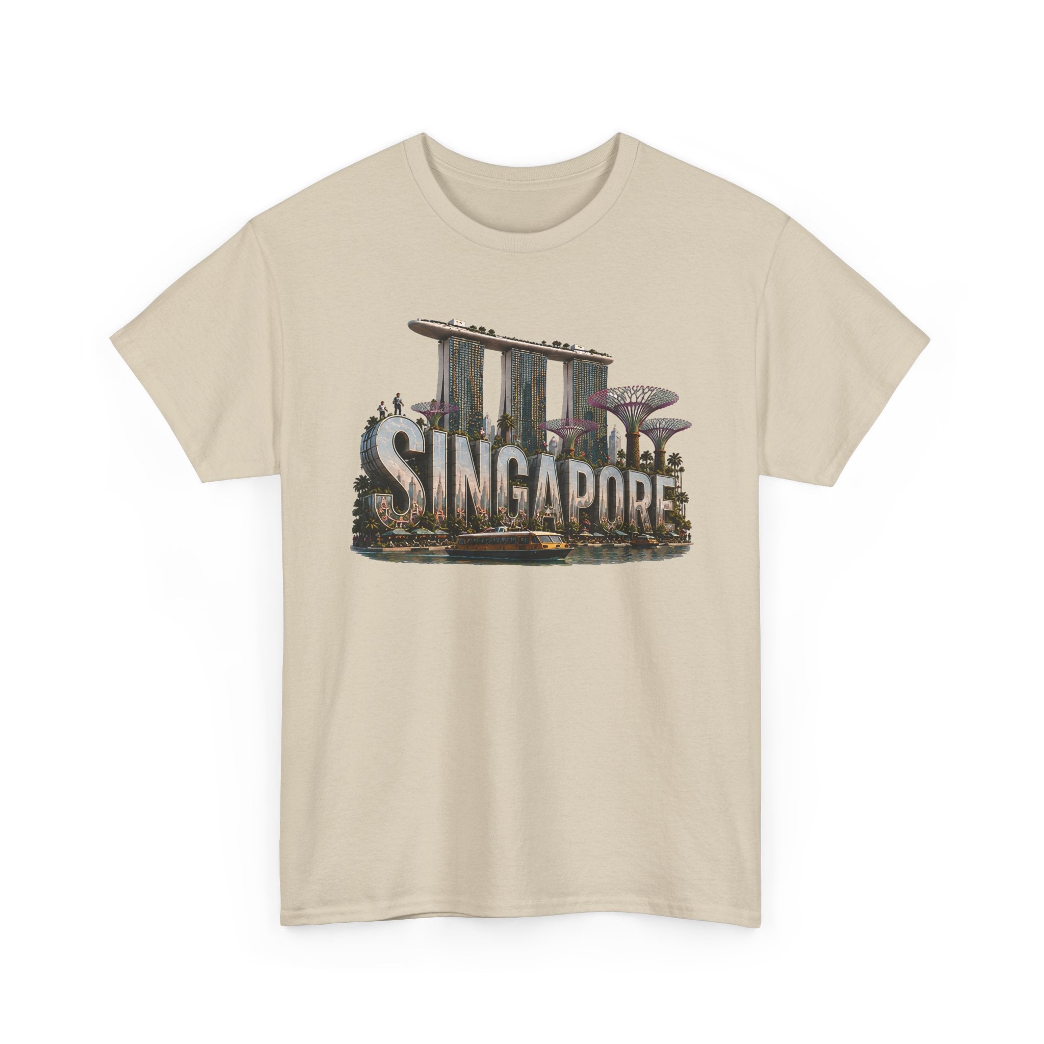 Singapore Skyline T-Shirt — Marina Bay Sands & Supertree Graphic Tee