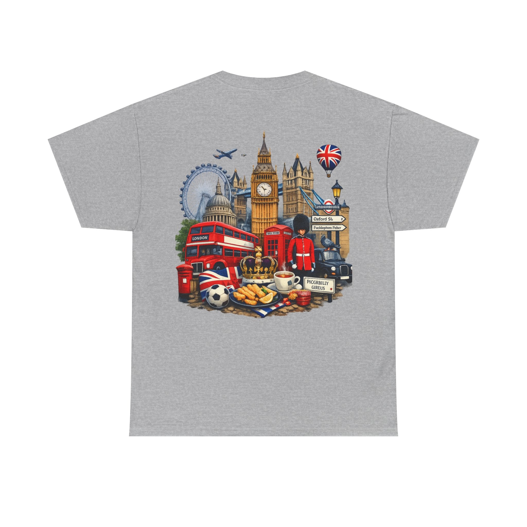 London Landmarks T‑Shirt — British Icons Collage Tee