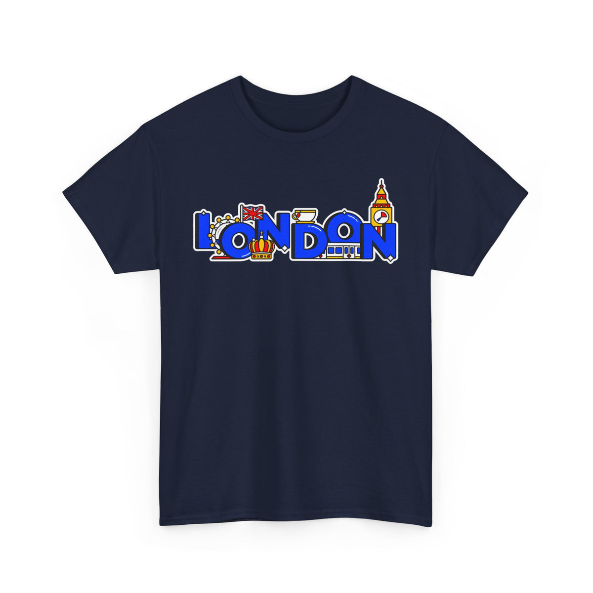 London Cityscape Tee — Illustrated London Landmarks Shirt