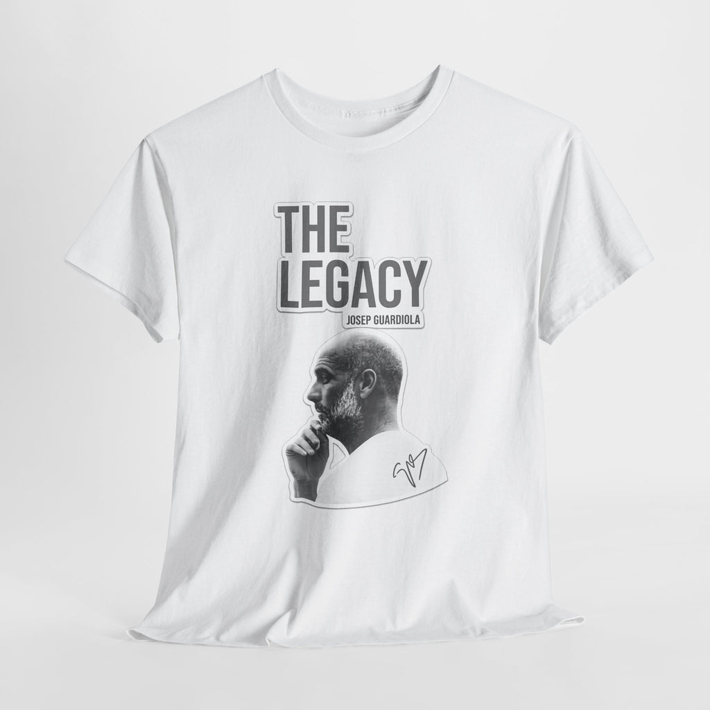 Pep Guardiola Manchester City The Legacy Tee — Inspirational Portrait Graphic T-Shirt