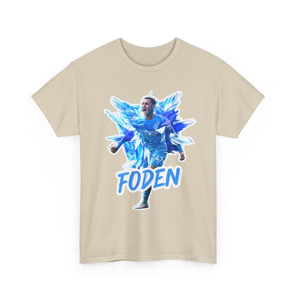 Phil Foden Manchester City Soccer T‑Shirt — Blue Graphic Football Fan Tee