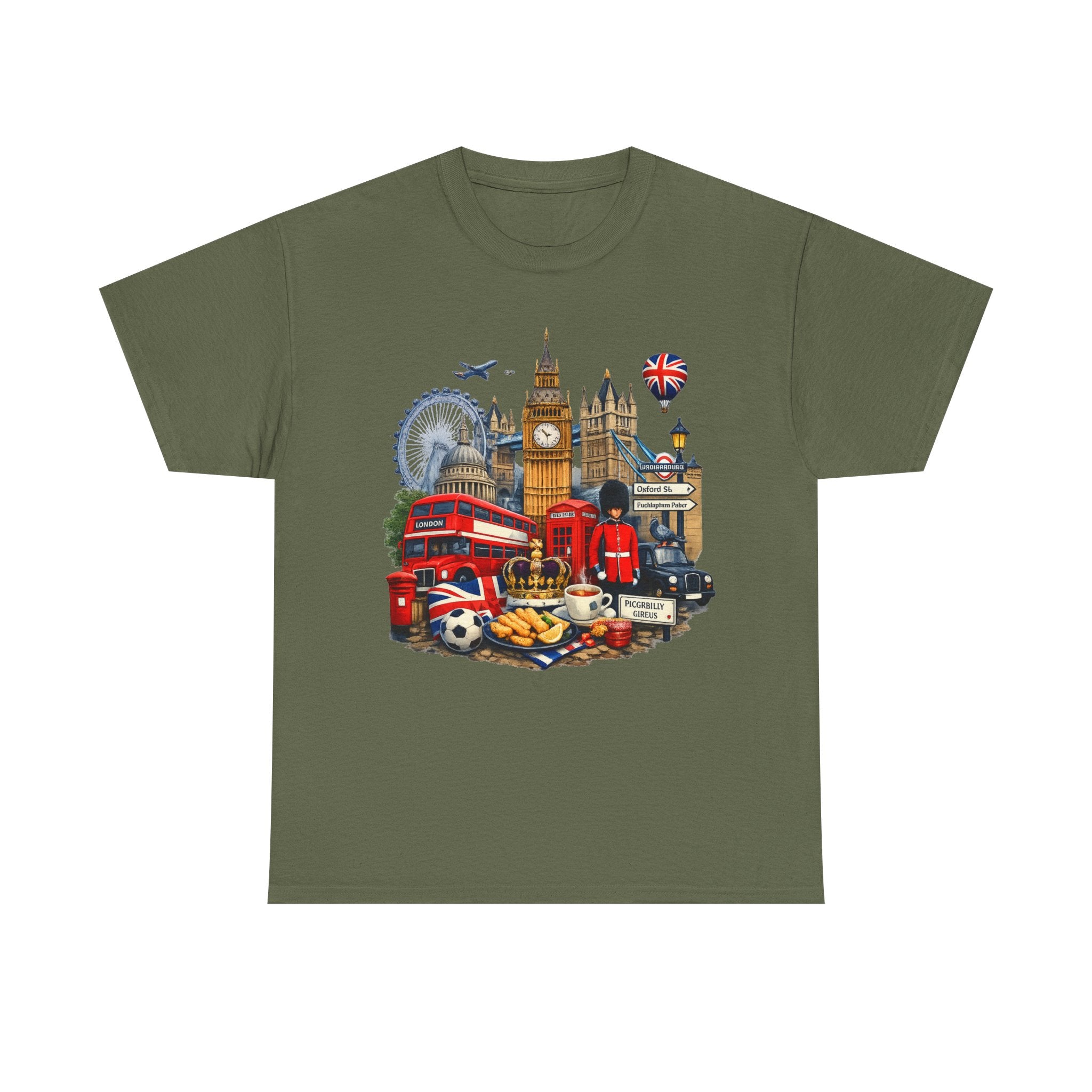 London Landmarks T‑Shirt — British Icons Collage Tee