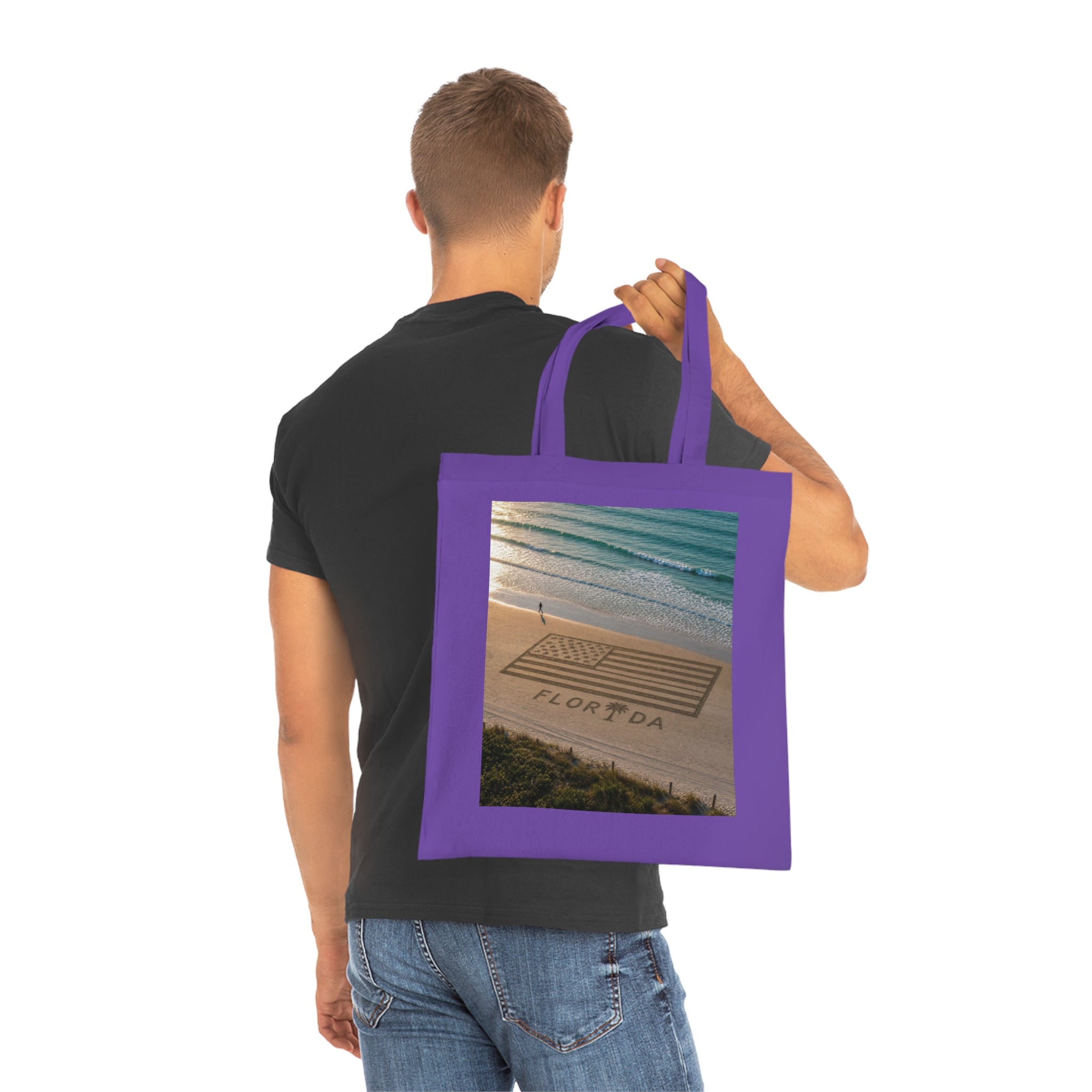 Florida Beach 100% Cotton Tote Bag