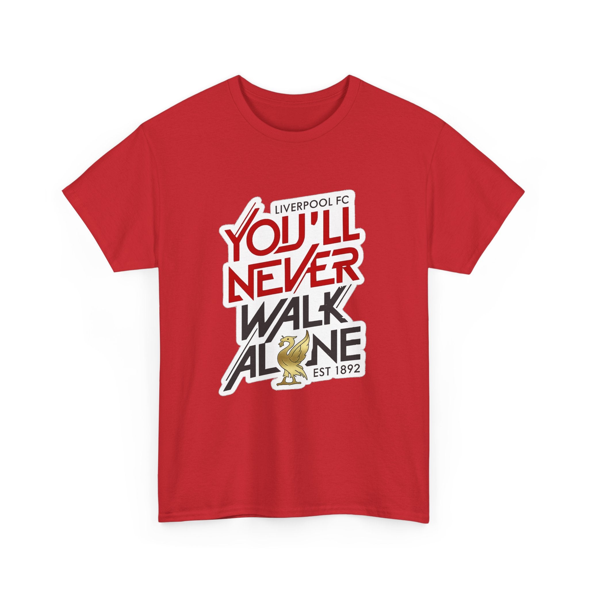 Liverpool You'll Never Walk Alone Cotton T-Shirt — Liverpool FC Fan Tee