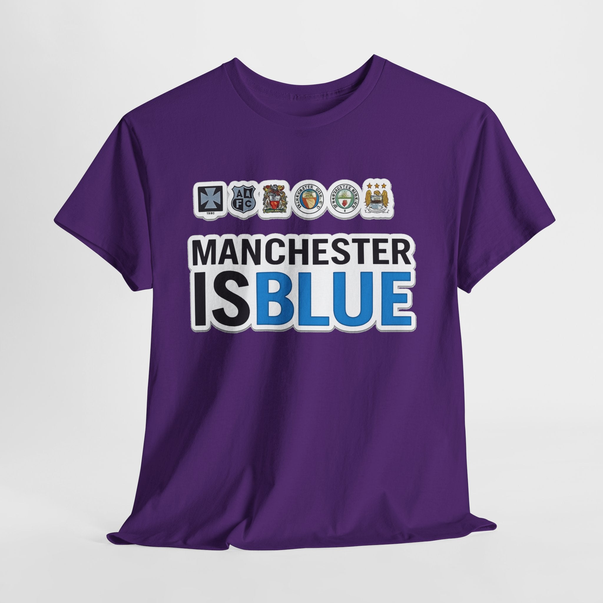 Manchester Is Blue Tee — Manchester City Supporter T-Shirt