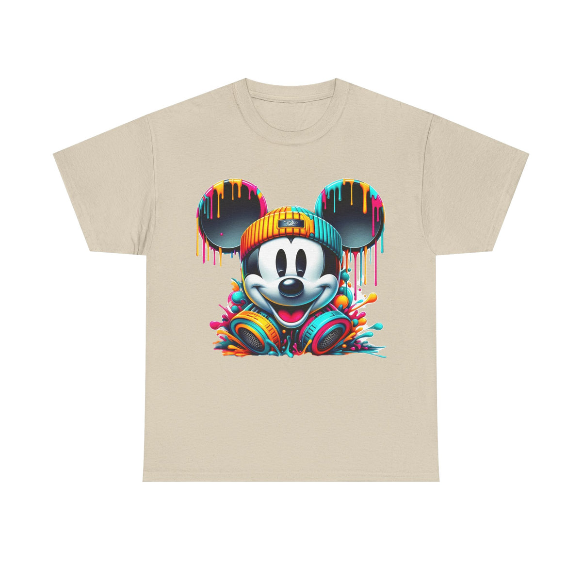 Mickey Graphic Tee — Colorful Street Art Mouse Character T-Shirt