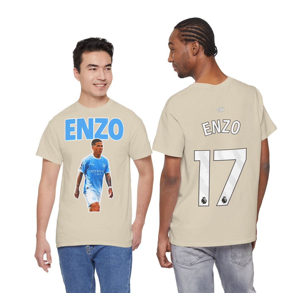 Enzo Fernandez Manchester City Inspired Cotton T-Shirt