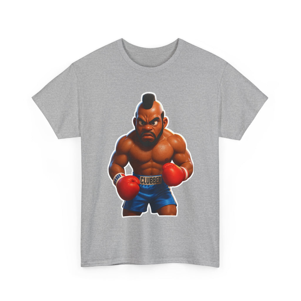 MR T Clubber Lang Boxer Character Tee — Tough Guy Cartoon Boxing T-Shirt