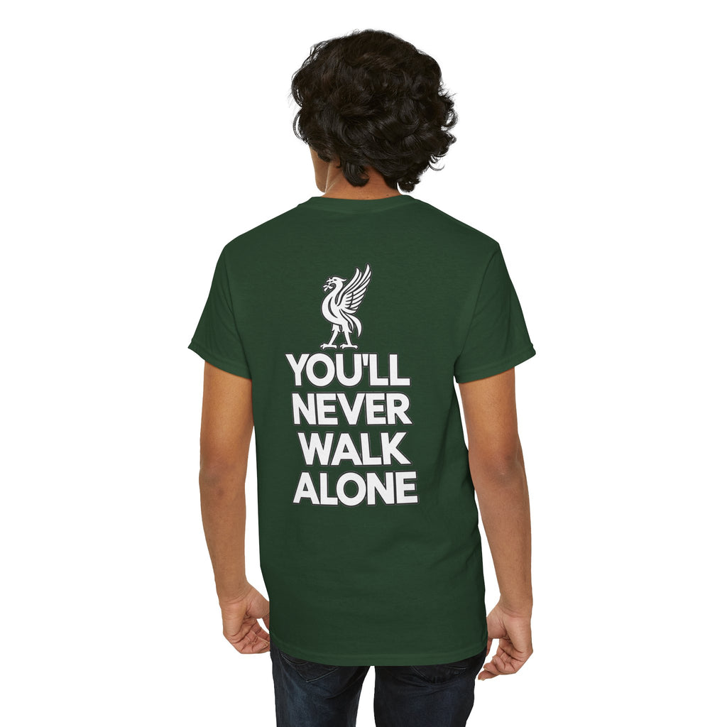 You'll Never Walk Alone T‑Shirt — Liverpool FC Crest Cotton Tee