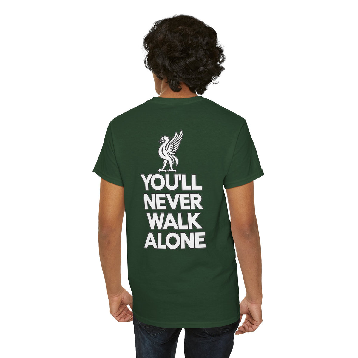 You'll Never Walk Alone T‑Shirt — Liverpool FC Crest Cotton Tee