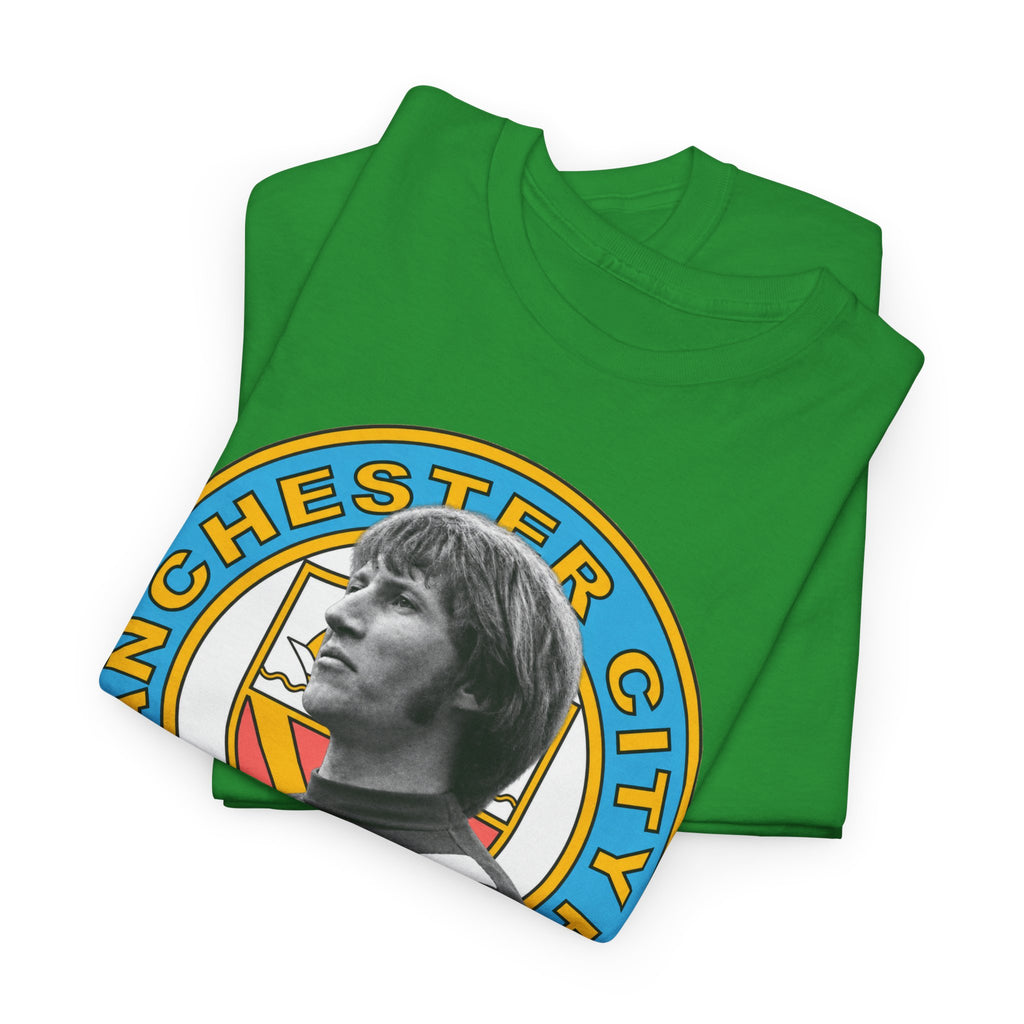 Colin Bell Manchester City Retro Player Portrait Cotton Tee