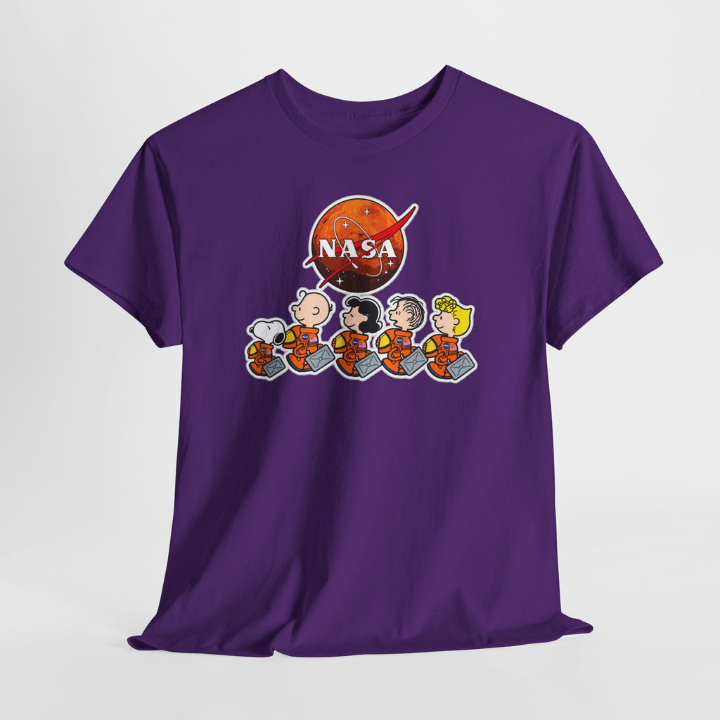 NASA Peanuts Cartoon T‑Shirt — Retro Space Snoopy & Crew Graphic Tee