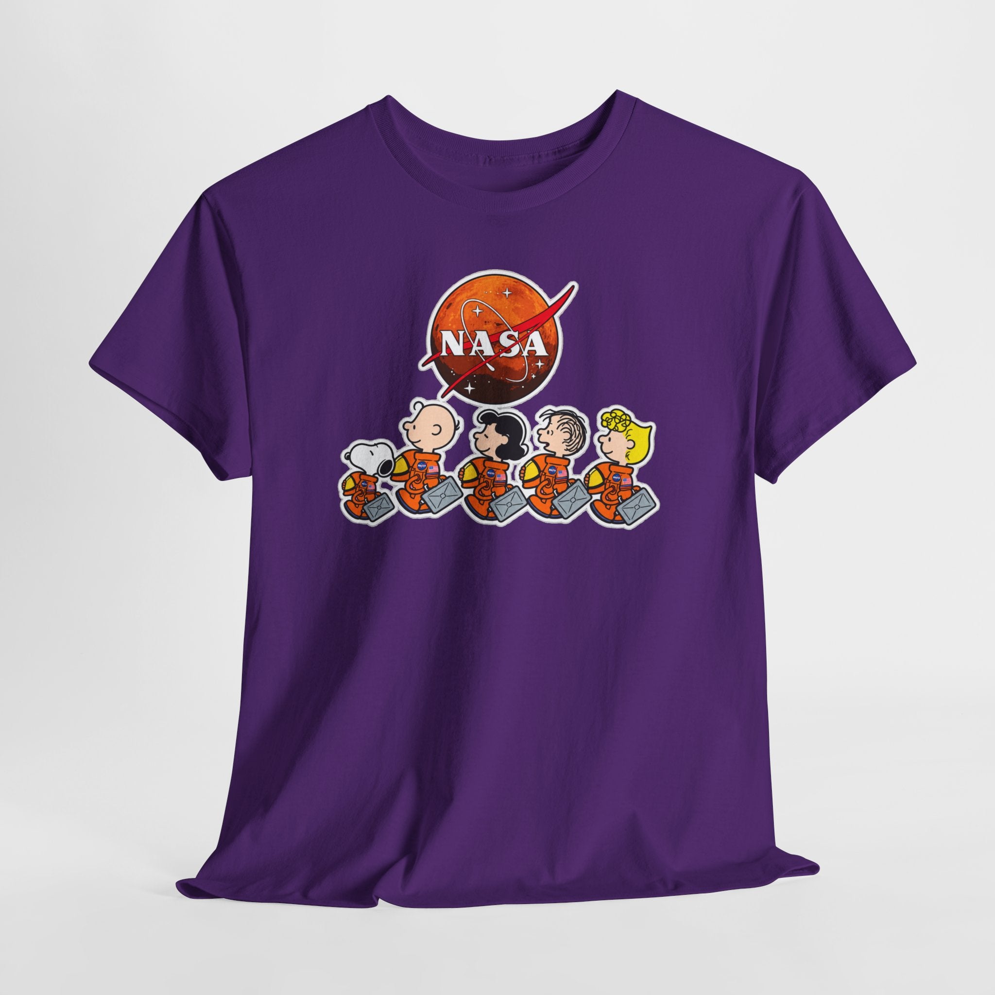 NASA Peanuts Cartoon T‑Shirt — Retro Space Snoopy & Crew Graphic Tee