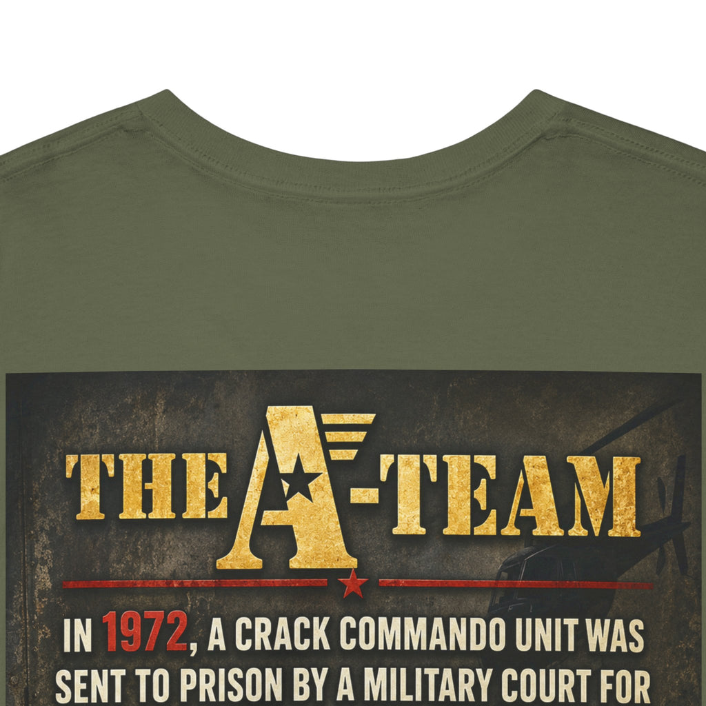 A-Team Graphic Tee — Retro TV Series Logo & Character Poster T-Shirt