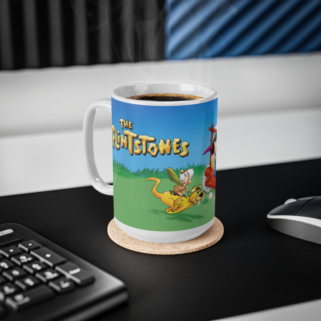 Flintstones Cartoon Ceramic Coffee Mug – Classic TV Family 11oz & 15oz