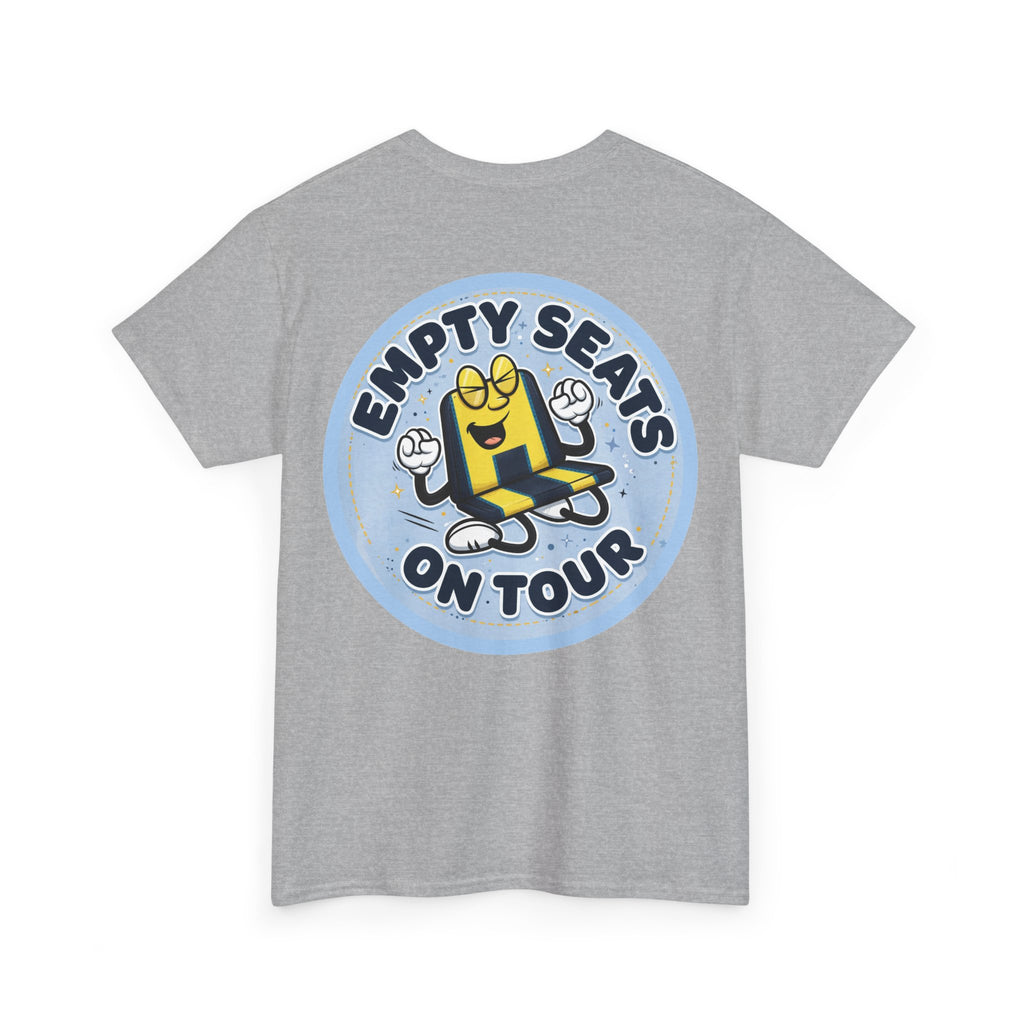 Manchester City T‑Shirt — "Empty Seats On Tour" Cartoon Seat Graphic Tee