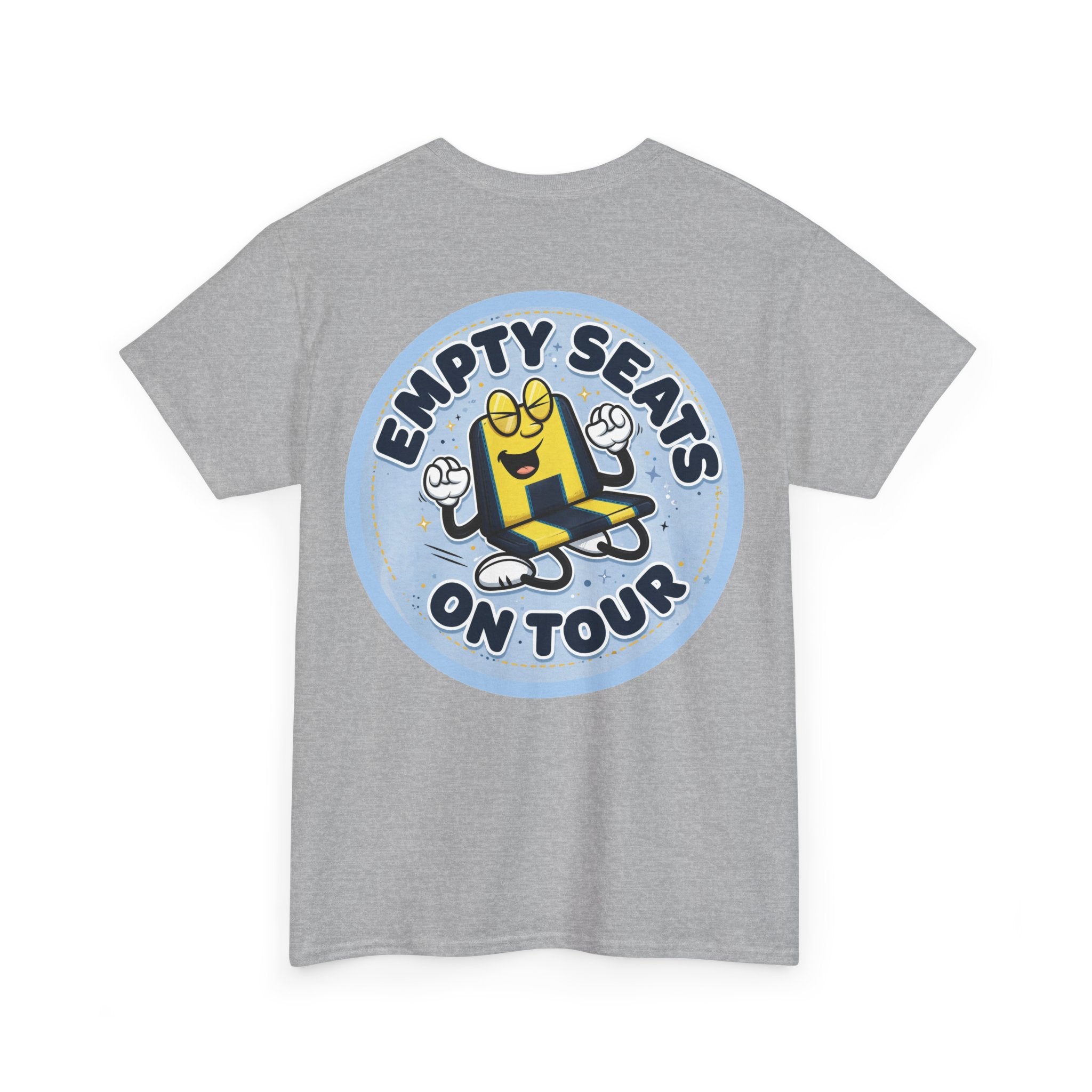 Manchester City T‑Shirt — "Empty Seats On Tour" Cartoon Seat Graphic Tee