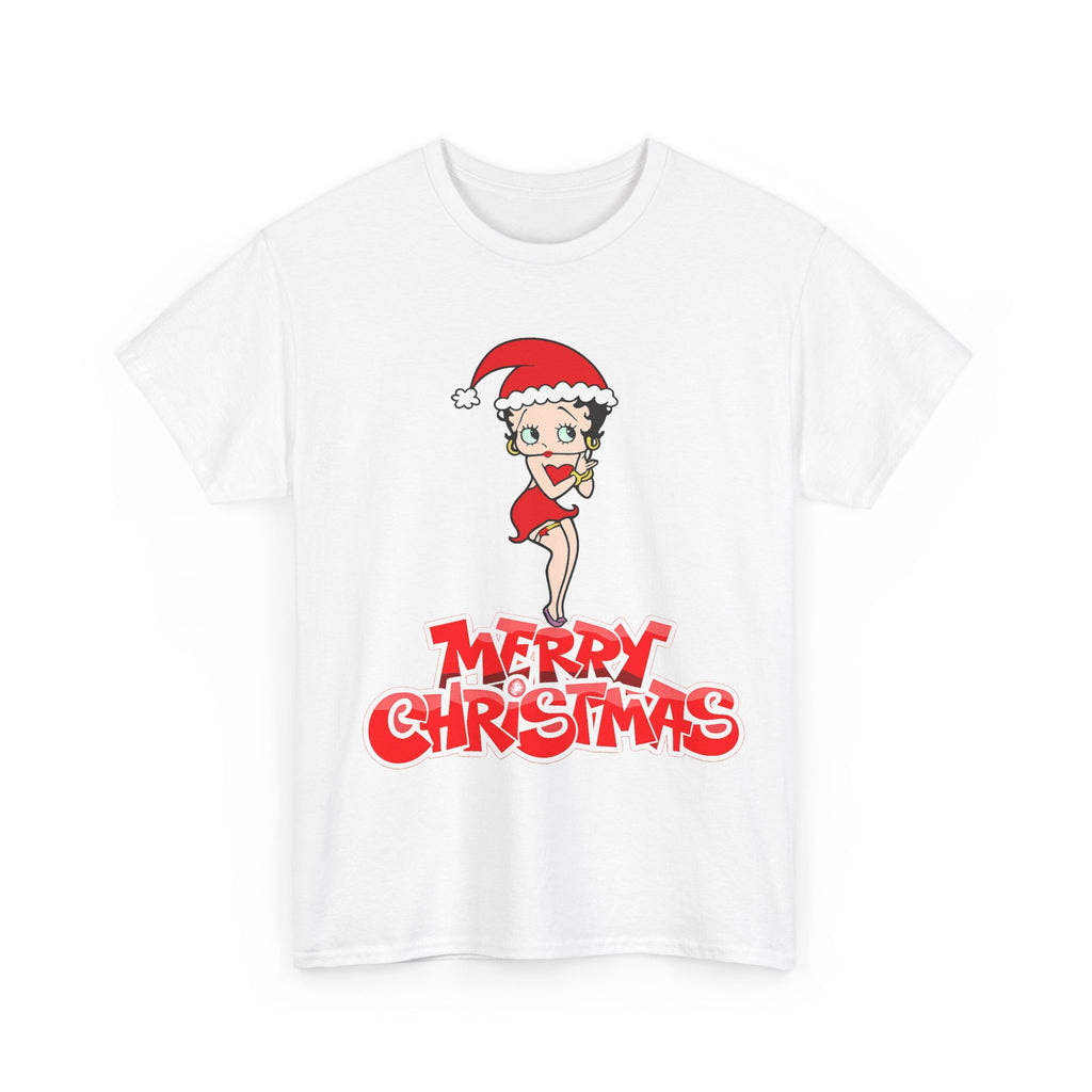 Christmas Betty Boop Tee - 'Merry Christmas' Holiday Graphic Shirt