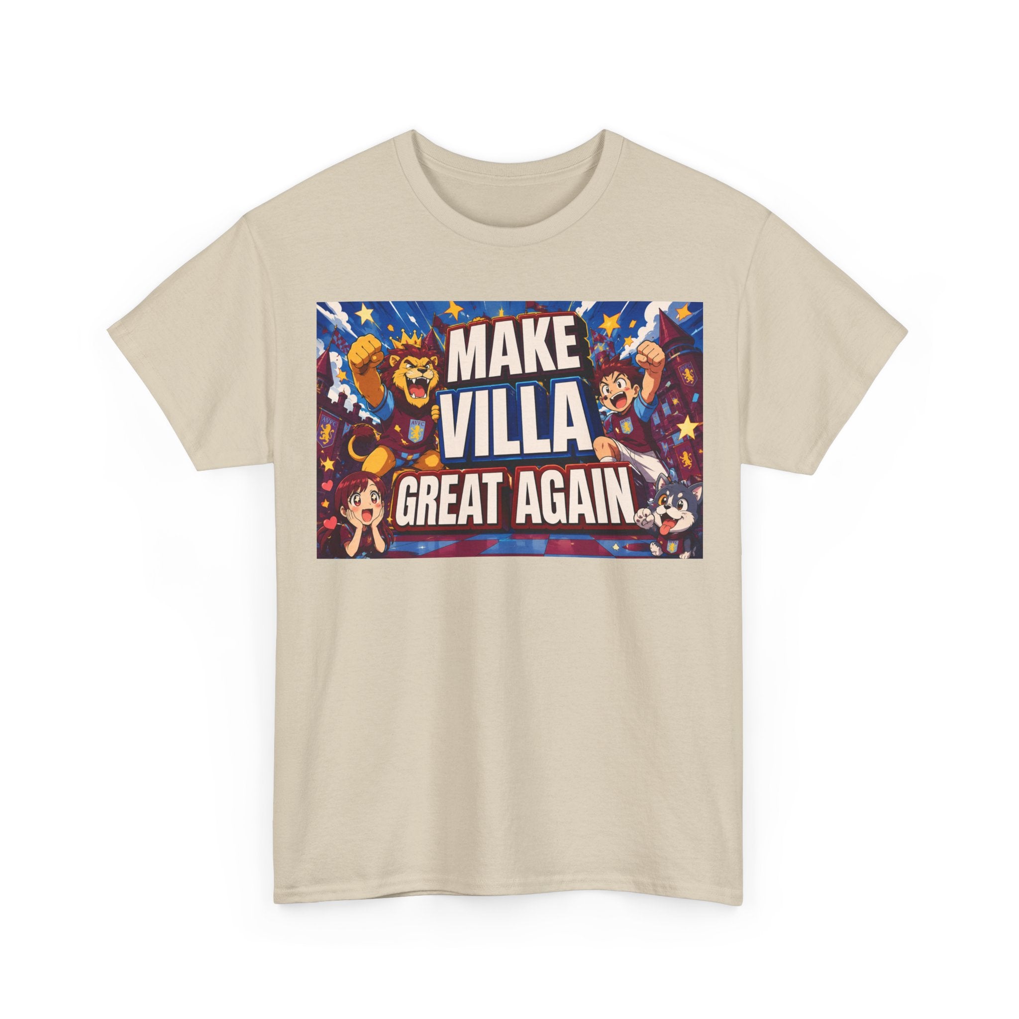 Aston VIlla Make Villa Great Again T-Shirt — Funny Political Parody Tee