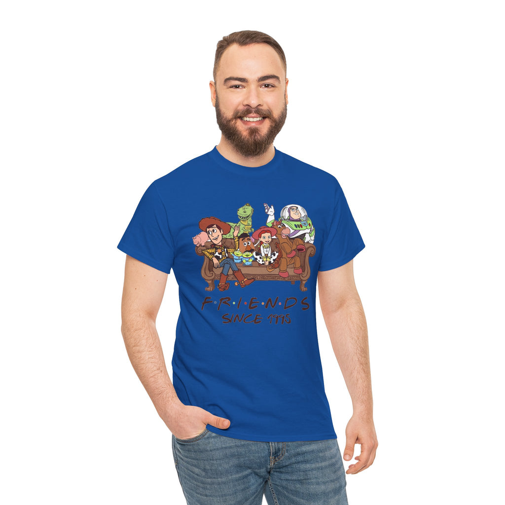 Toy Friends Since 1995 T-Shirt — Retro Cartoon Crew Cotton Tee