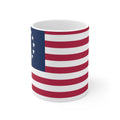 Betsy Ross 13-Star Flag Ceramic Coffee Mug — 11oz & 15oz
