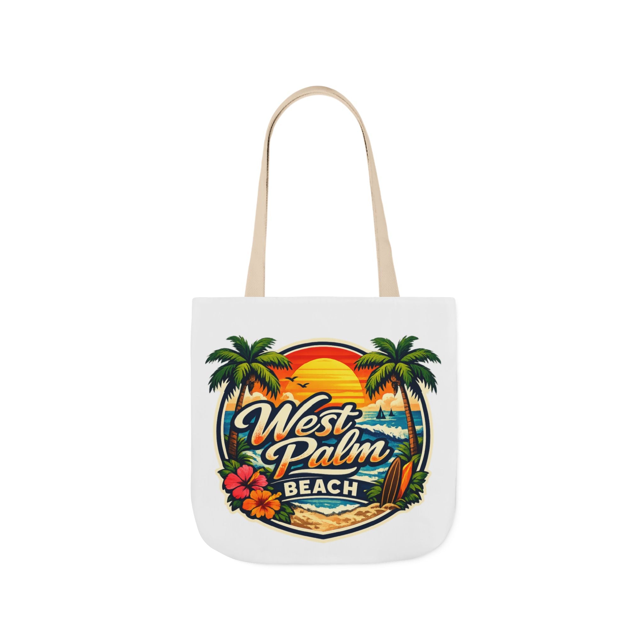 West Palm Beach Vintage Sunset Tote