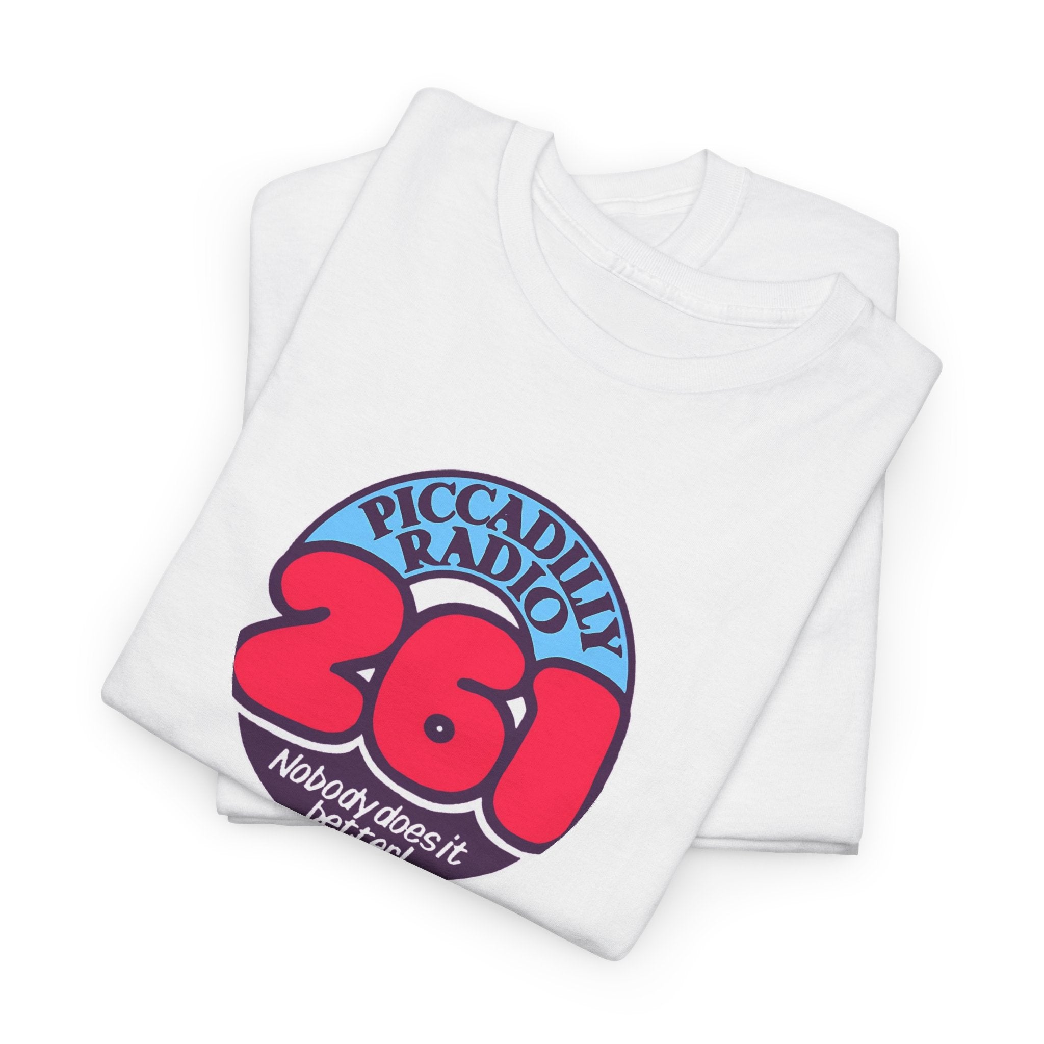 Piccadilly Radio '261' Logo T‑Shirt — Vintage Unofficial Radio Station Graphic Tee
