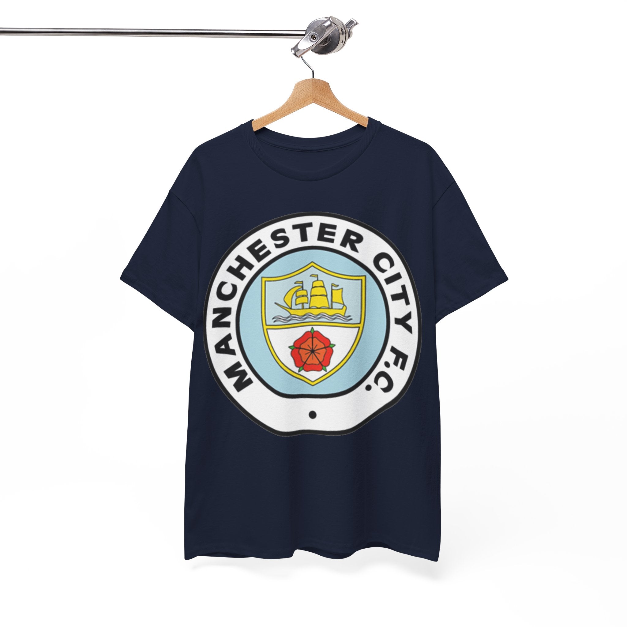 Manchester City F.C. Retro Crest T-Shirt – Retro Football Fan Tee