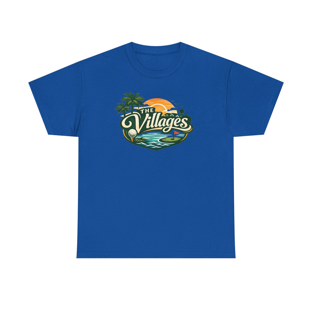 The Villages of Florida Sunset Logo Tee - Florida Palm Beach Retro T-Shirt