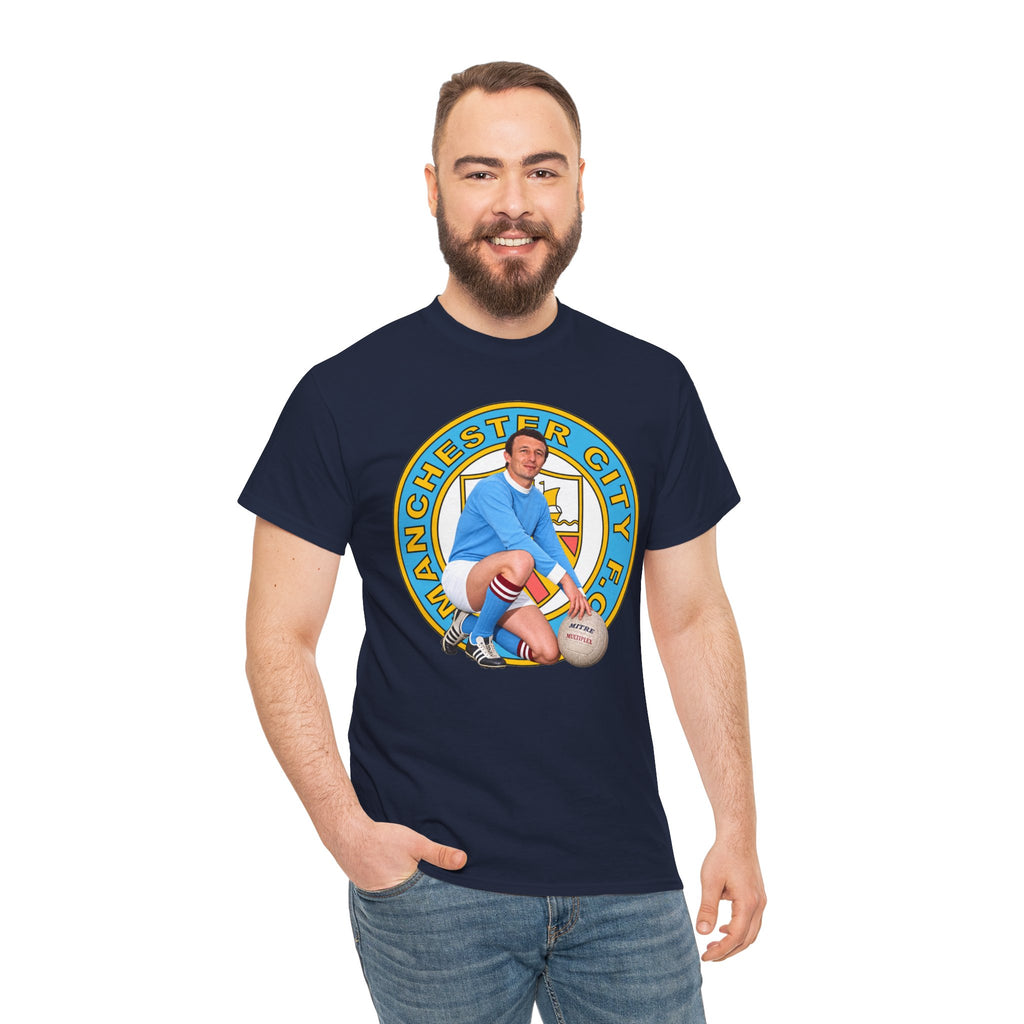 Mike Summerbee Manchester City Legend Retro Player Soccer T-Shirt