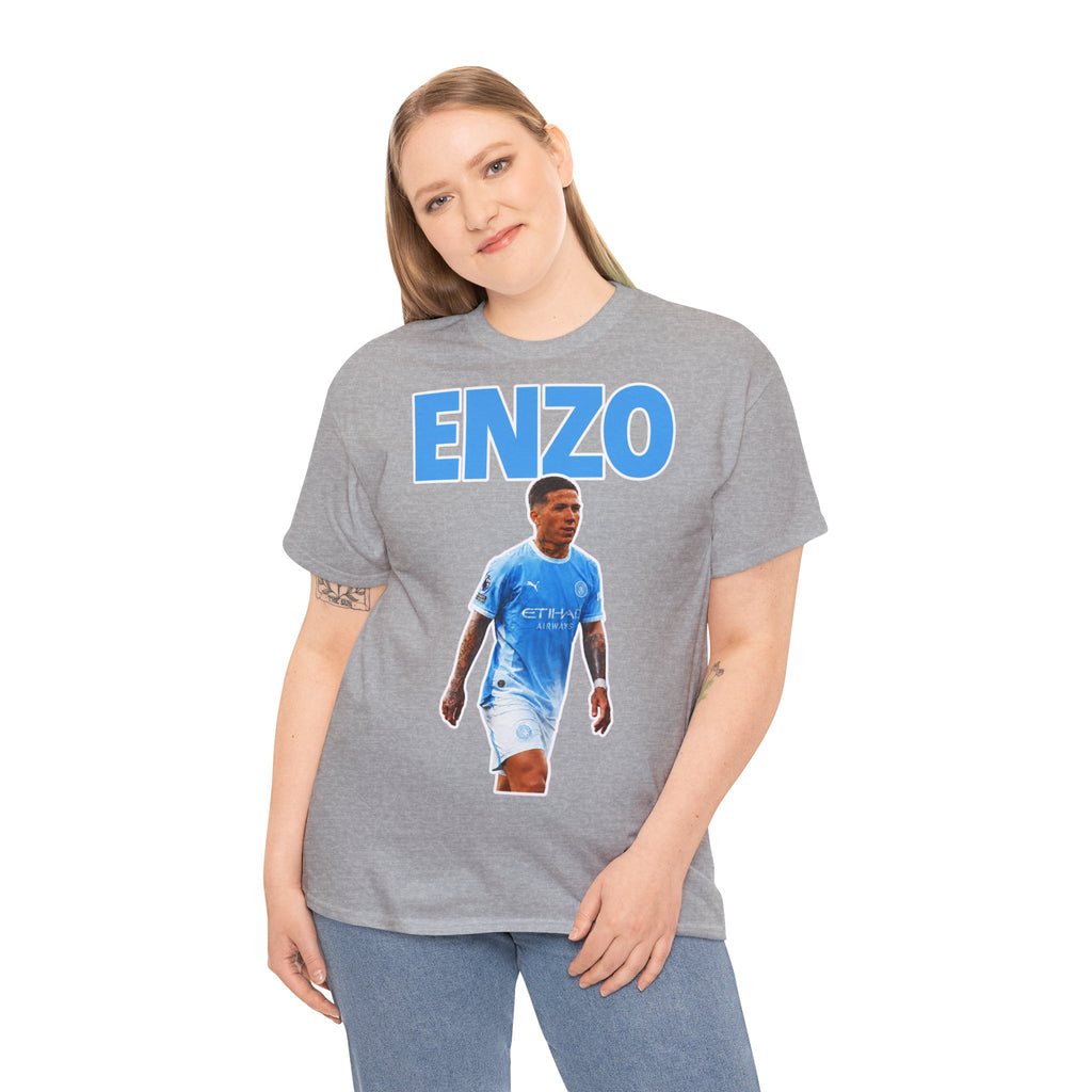 Enzo Fernandez Manchester City Inspired Cotton T-Shirt