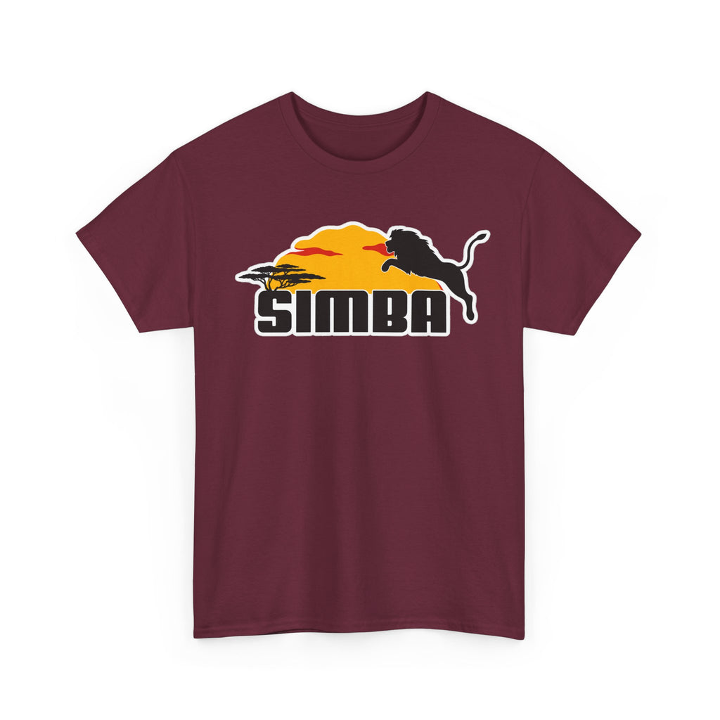 Simba Sunset Graphic Tee — Lion Silhouette Safari T-Shirt