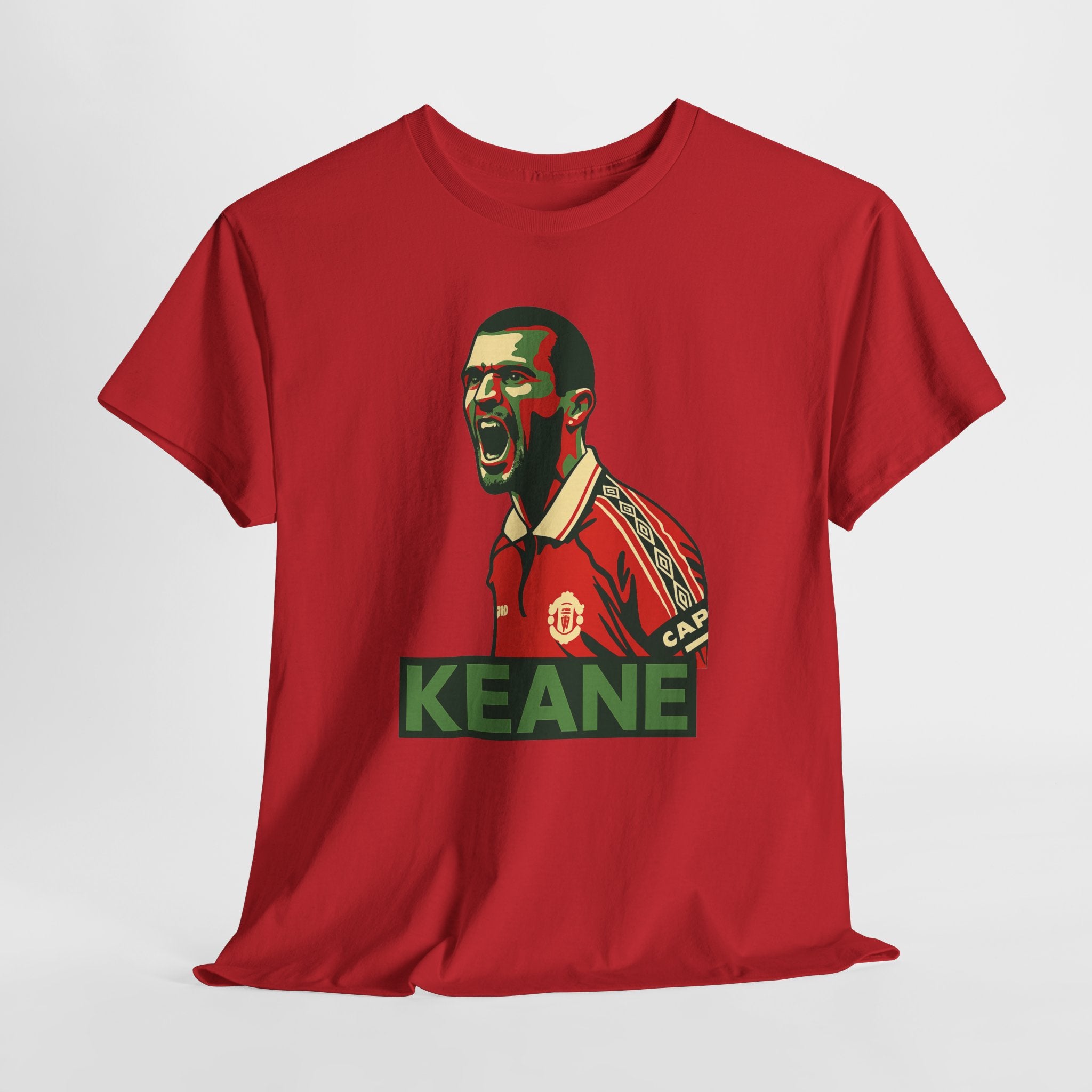 Roy Keane Retro Soccer Tee - Iconic Football Legend Graphic Shirt