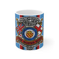 Manchester City Retro Crest Ceramic Mug — 11oz/15oz Football Coffee Cup