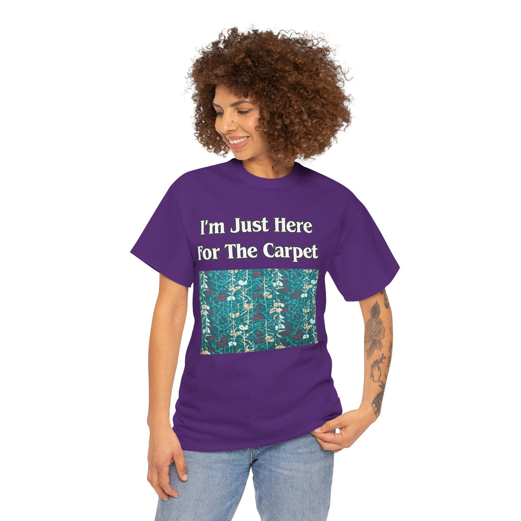 Orlando Airport Carpet Lover T-Shirt — "I'm Just Here For The Carpet" Graphic Tee