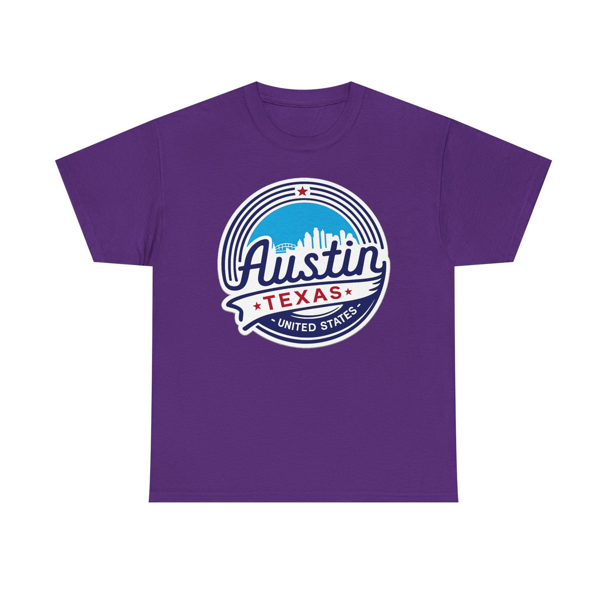 Austin Texas Retro Skyline T-Shirt — Vintage City Pride Tee