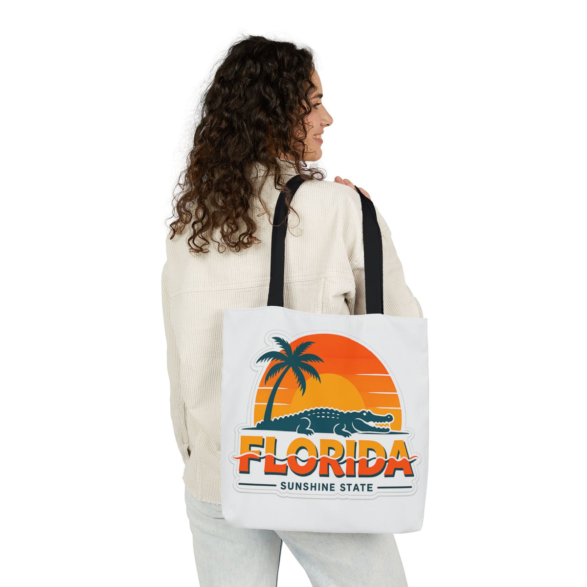 Florida Sunshine State Canvas Tote