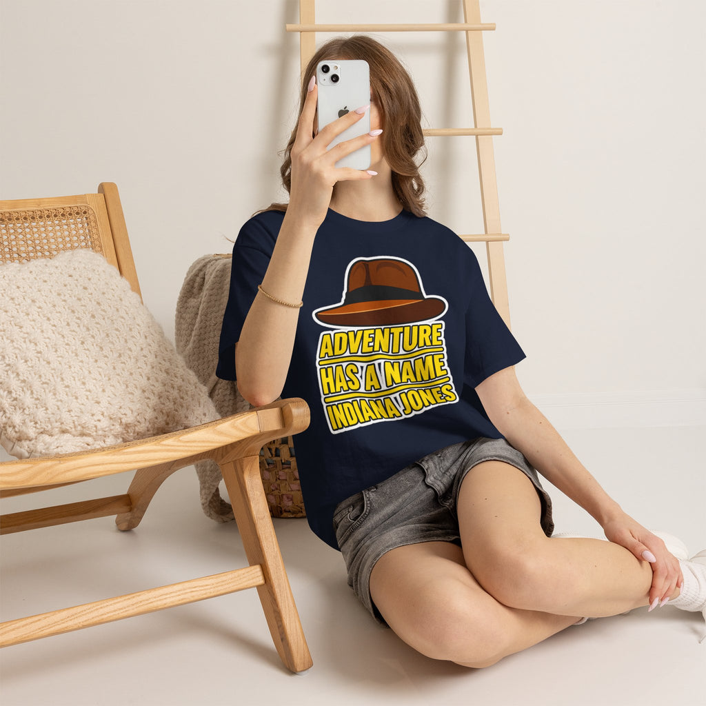Adventure Has a Name Indiana Jones Graphic Cotton T-Shirt