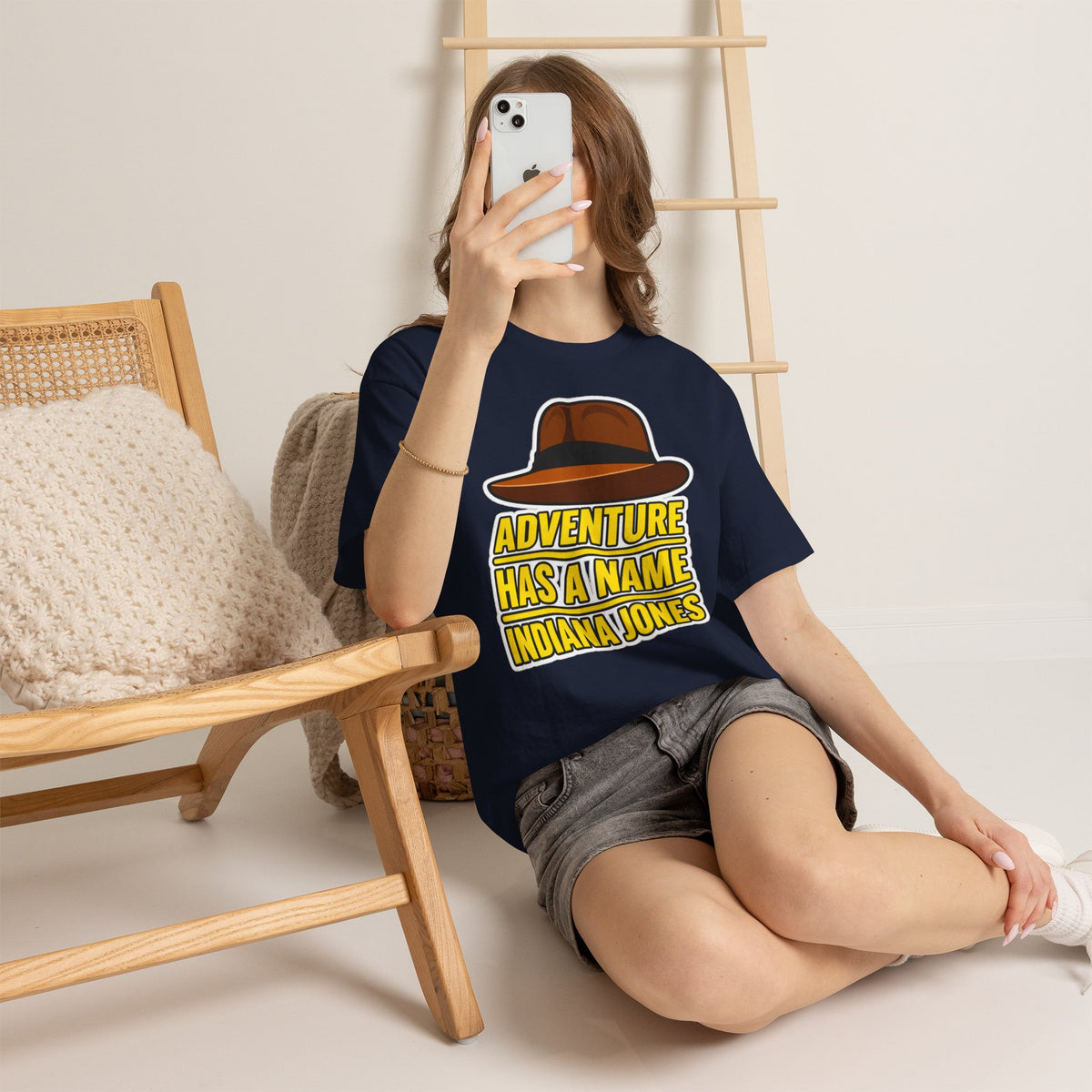 Adventure Has a Name Indiana Jones Graphic Cotton T-Shirt